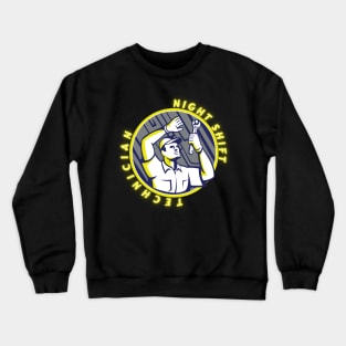 Night Shift Technician Crewneck Sweatshirt